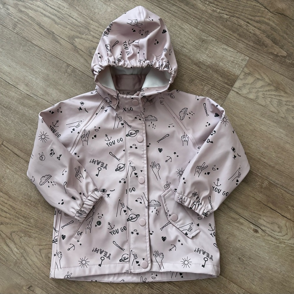 H & M |  Size 2 |  Light Pink Rain Coat